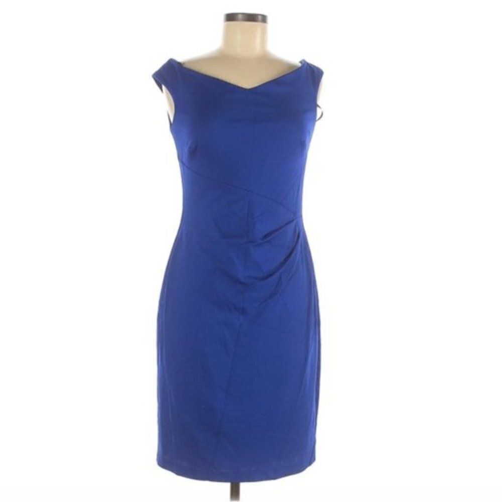 NEW Lauren Ralph Lauren Blue Midi Dress Sz. 6